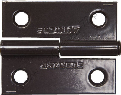 STAYER 50x43x1.8 мм, разъемная, левая, цвет коричневый, карточная петля (37613-50-3L)