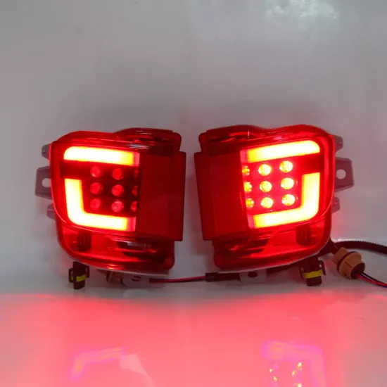 Светодиодные вставки в задний бампер Тойота Ленд Крузер LC200 FJ200 2016-2017 V1 type