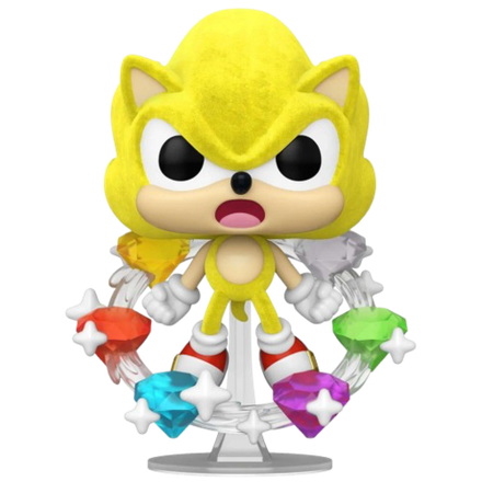 Фигурка Funko POP! Plus Sonic the Hedgehog Super Sonic w/Emeralds (FL) (Exc)