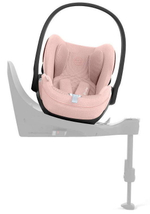 Коляска Cybex Balios S Lux SLV complete Cloud T Peach Pink Plus Base T 4 в 1 Stone Grey с дождевиками
