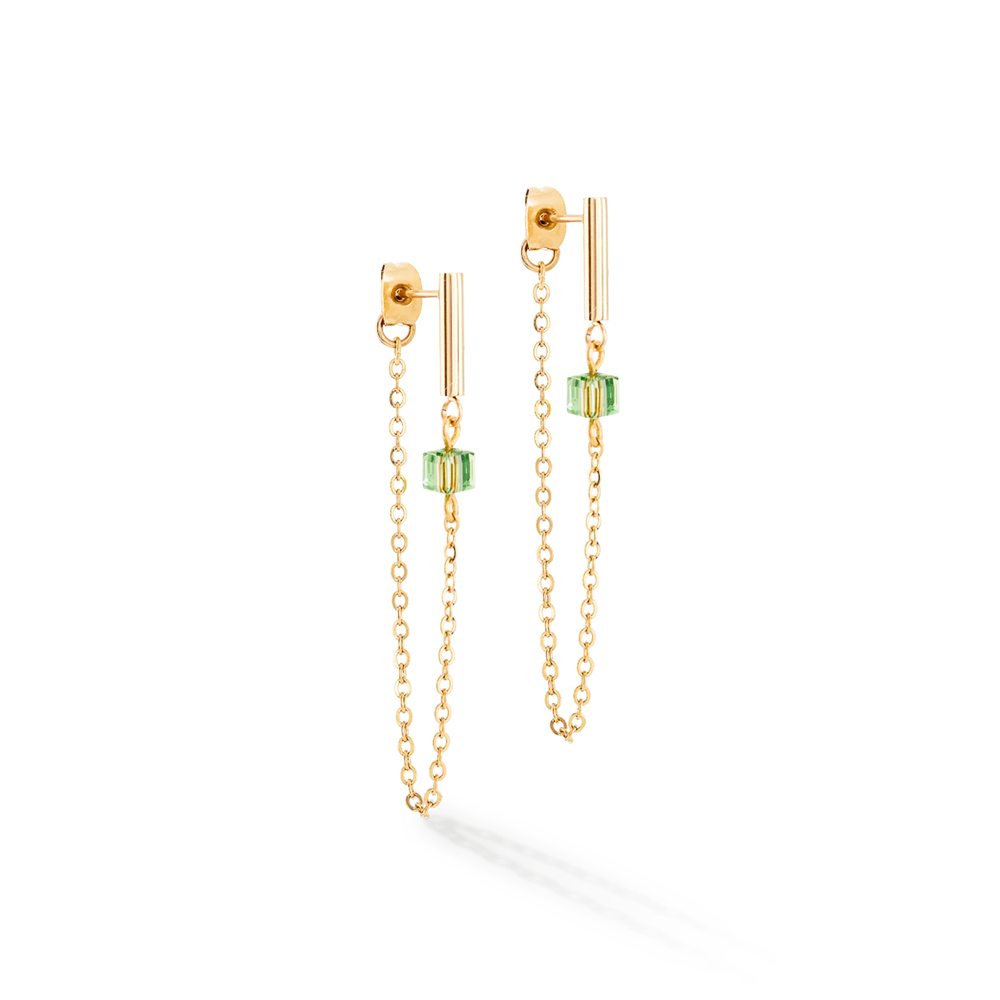 Серьги Coeur de Lion Green-Gold 5076/21-0516