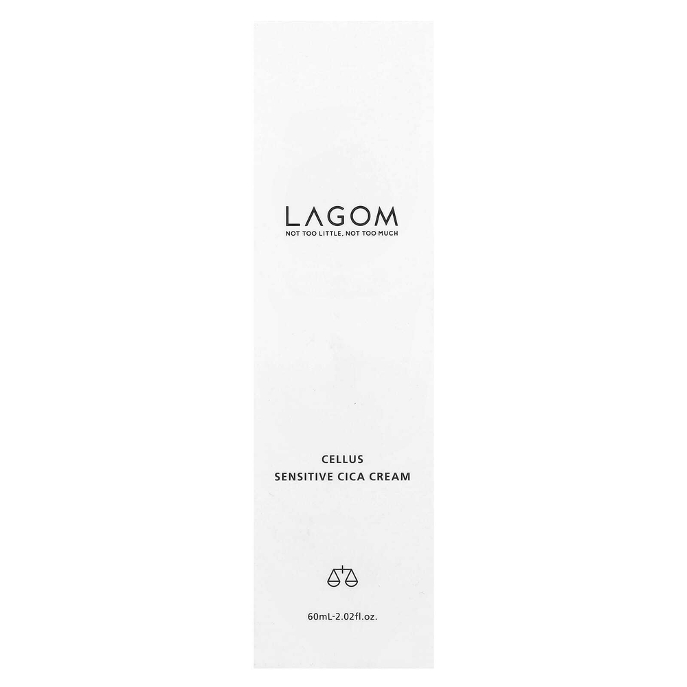 LAGOM, Cellus Sensitive CICA Cream, 60 мл (2,02 жидк. Унции)