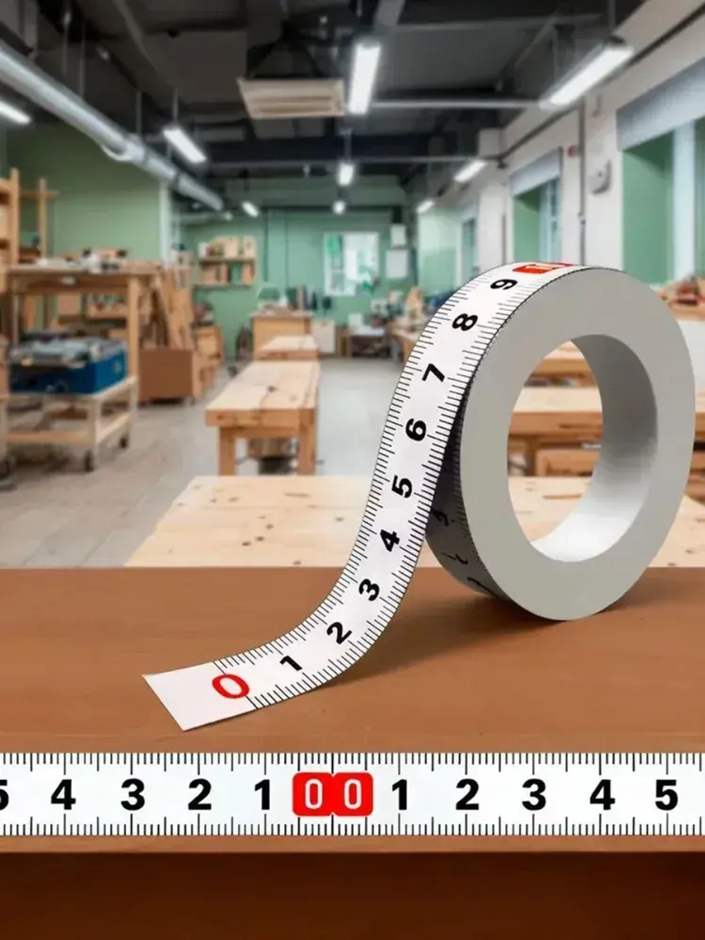 Линейка самоклеящаяся для стройки и ремонта, 1,0 м двунаправленная