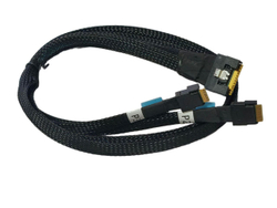 Кабель 2xSLIMLINE SAS 4i SFF-8654 - SLIMLINE SAS 8i SFF-8654 0.8 м