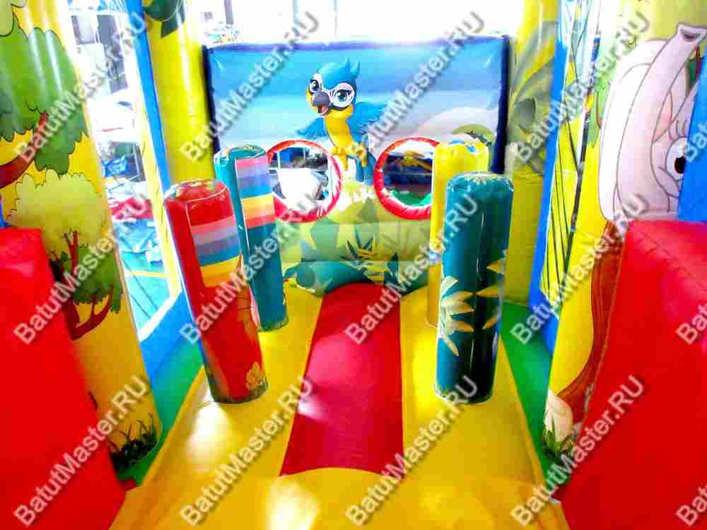Надувной батут "Джунгли" 8*3*3 м