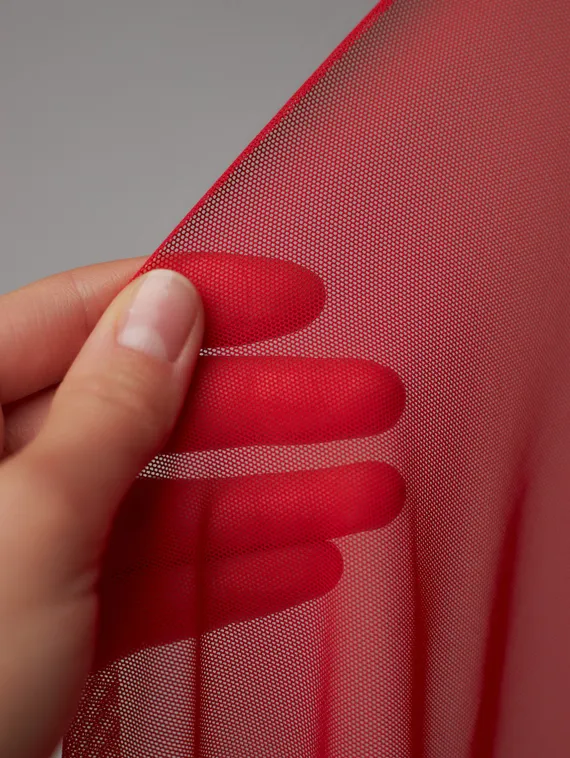 Сетка эластичная Lauma оптом, арт. 556, красный 100