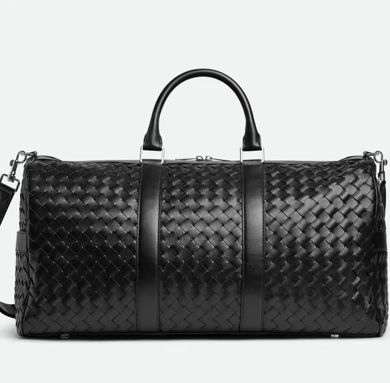 Дорожная сумка Bottega Veneta Intrecciato Duffle черный