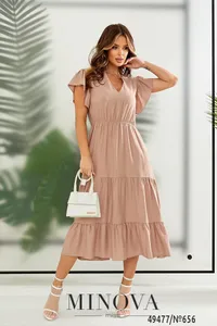 Платье 656-бежевый Minova