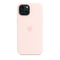 Чехол Apple iPhone 15 Silicone Case with MagSafe Light pink (MT0U3)
