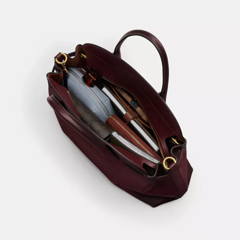 COACH СУМКА SOFT EMPIRE 40, БОРДОВЫЙ