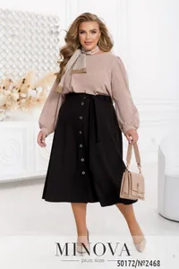 Юбка 2468-черный Minova