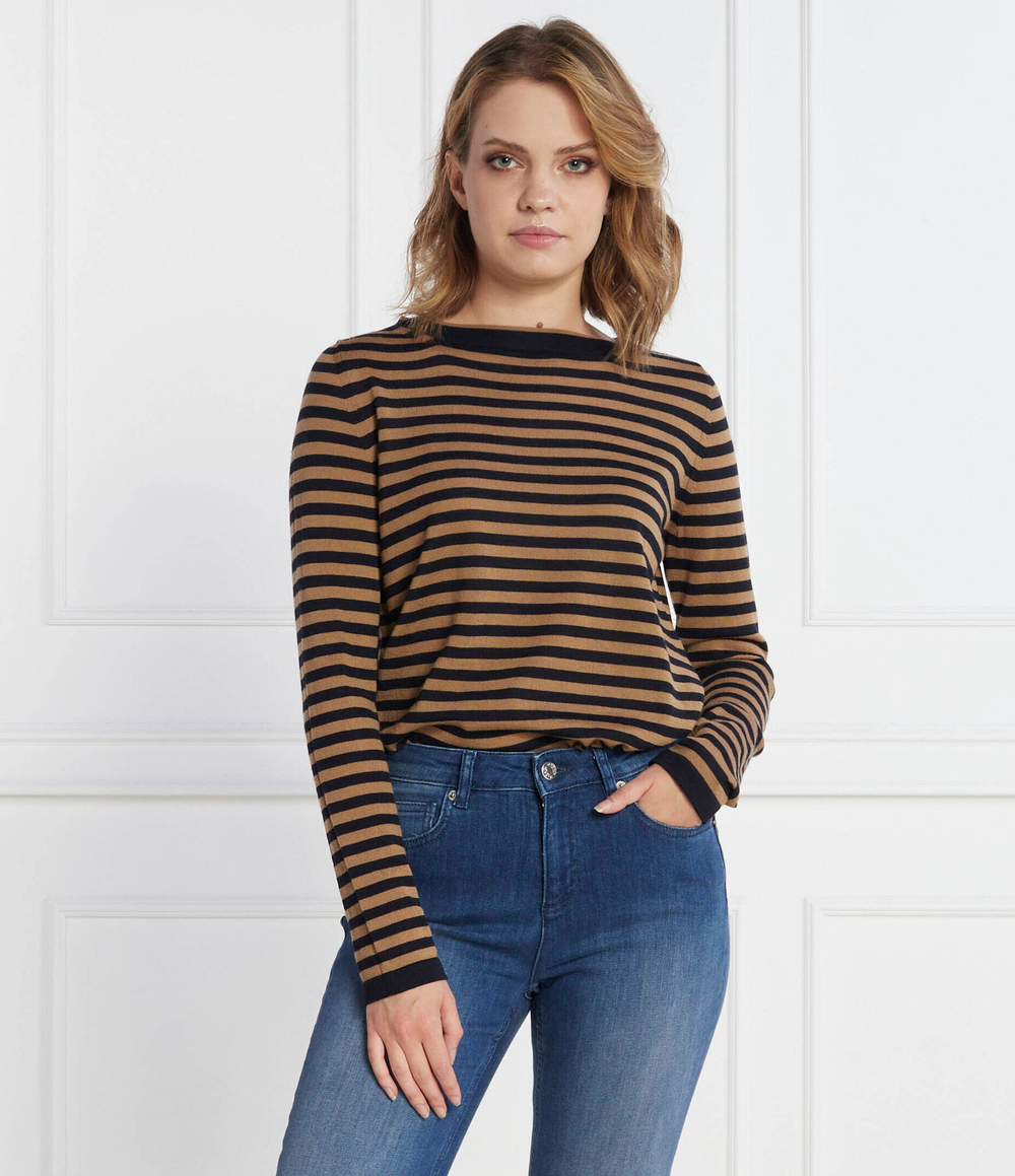 Хлопковый свитер Max Mara Leisure - коричневый(336605366)