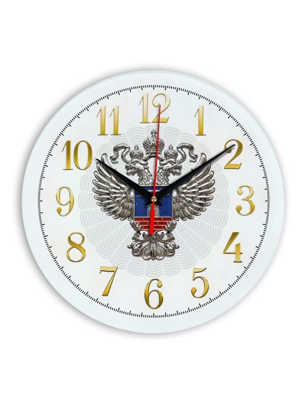 Настенные часы "Эмблема Минстрой 02 53" Декор для дома, подарок