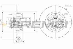 BREMSI - CD7571S-BMS - Brake Disc