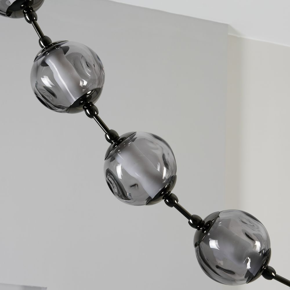 Подвесной светильник OD2437A-16 pearl black/smoke