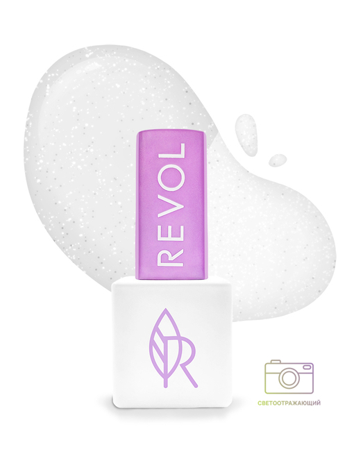 REVOL Гель лак Пусть идет снег №1 Утро начинается со снегопада , 10мл