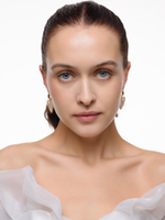 Серьги "Elongate Shine" Gold на швензе амур