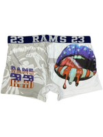 Мужские трусы боксеры белые с принтом, хлопок S/44, Primal