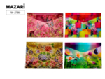 Папка-конверт с кнопкой пластиковая 21х29,7 см, 4 дизайна в ассорт.SPRING TIME (Mazari)