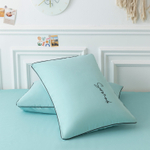 Комплект постельного белья Однотонный Сатин Вышивка на резинке CHR024