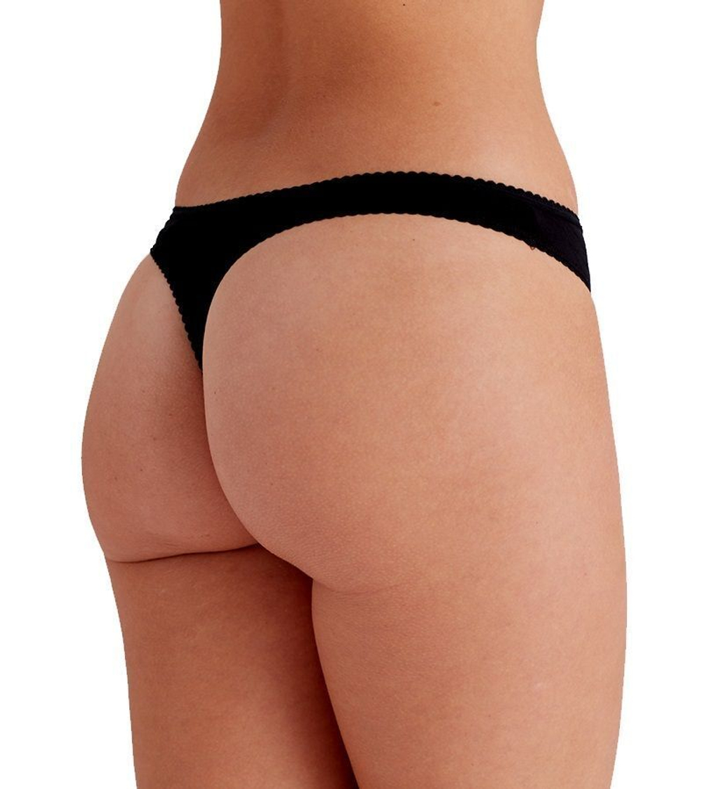 Набор из 3 трусиков-стринг Olivia черного цвета (Размер: M) (Цвет: черный)