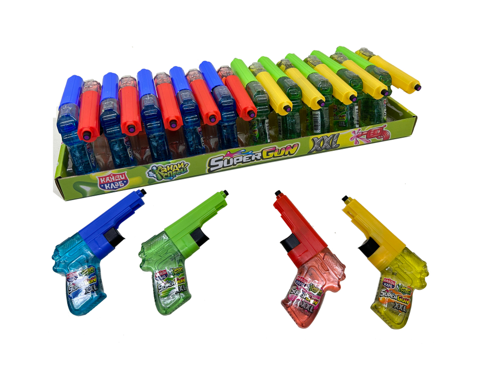 Жидк конф "SUPER GUN XXL" ассорти 12*20шт*30мл