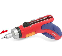 Реверсивная пистолетная отвертка WORKPRO с храповым механизмом и автоматической сменой бит 24 насадки WP221048