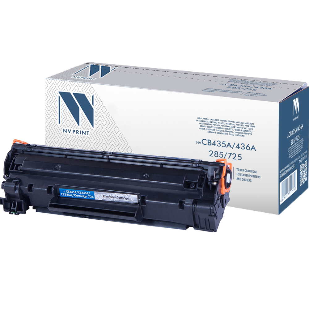 Картридж NVP совместимый NV-CB435A/CB436A/CE285A/NV-725 универсальные для HP/Canon LaserJet P1005/ P1006/ M1120/ M1120n/ M1522n/ M1522nf/ P1505/ P1505n/ M1132/ M1212nf/ M1217nfw/ P1102/ P1102w/ M1214nfh/ M1132s/ 6000 i-Sensys/ 6000B i-Sensys / 6020 i-Sensys / 6020B i-Sensys / 6030 i-Sensys / 6030B i-Sensys / 6030w i-Sensys MF 3010 i-Sensys (2000k)