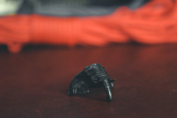 Темлячная бусина, подвеска "Слон", желтый метал