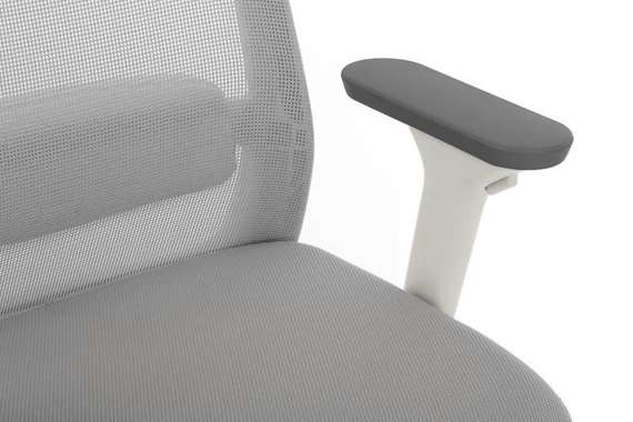Кресло Work W-218C WHITE Светло-серый