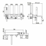 Смеситель для ванны Gattoni Circle Two 9105/91BO