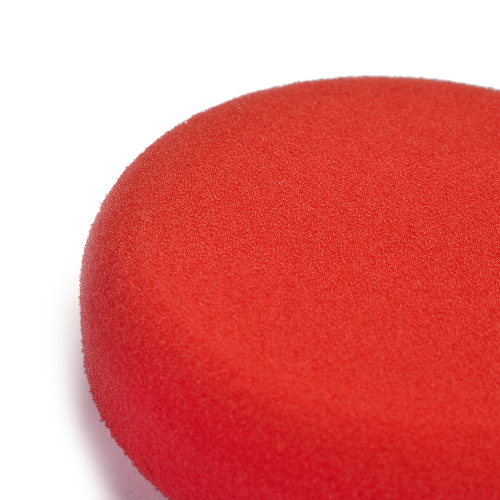 Поролоновый полировальный круг финишный мягкий красный 75-85*25мм, скругленный край MaxShine, 2033085R