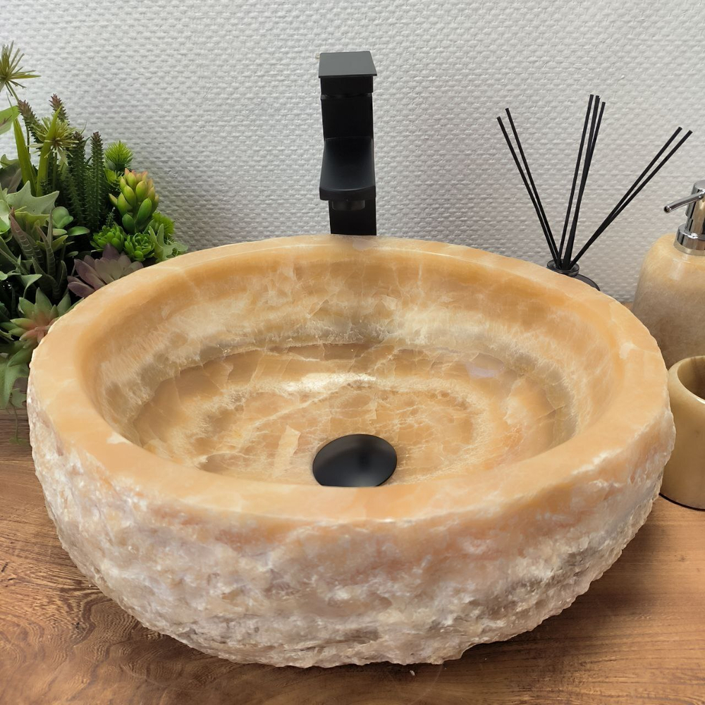 Раковина из оникса Erozy Yellow EO-62580 43*35*15 0098