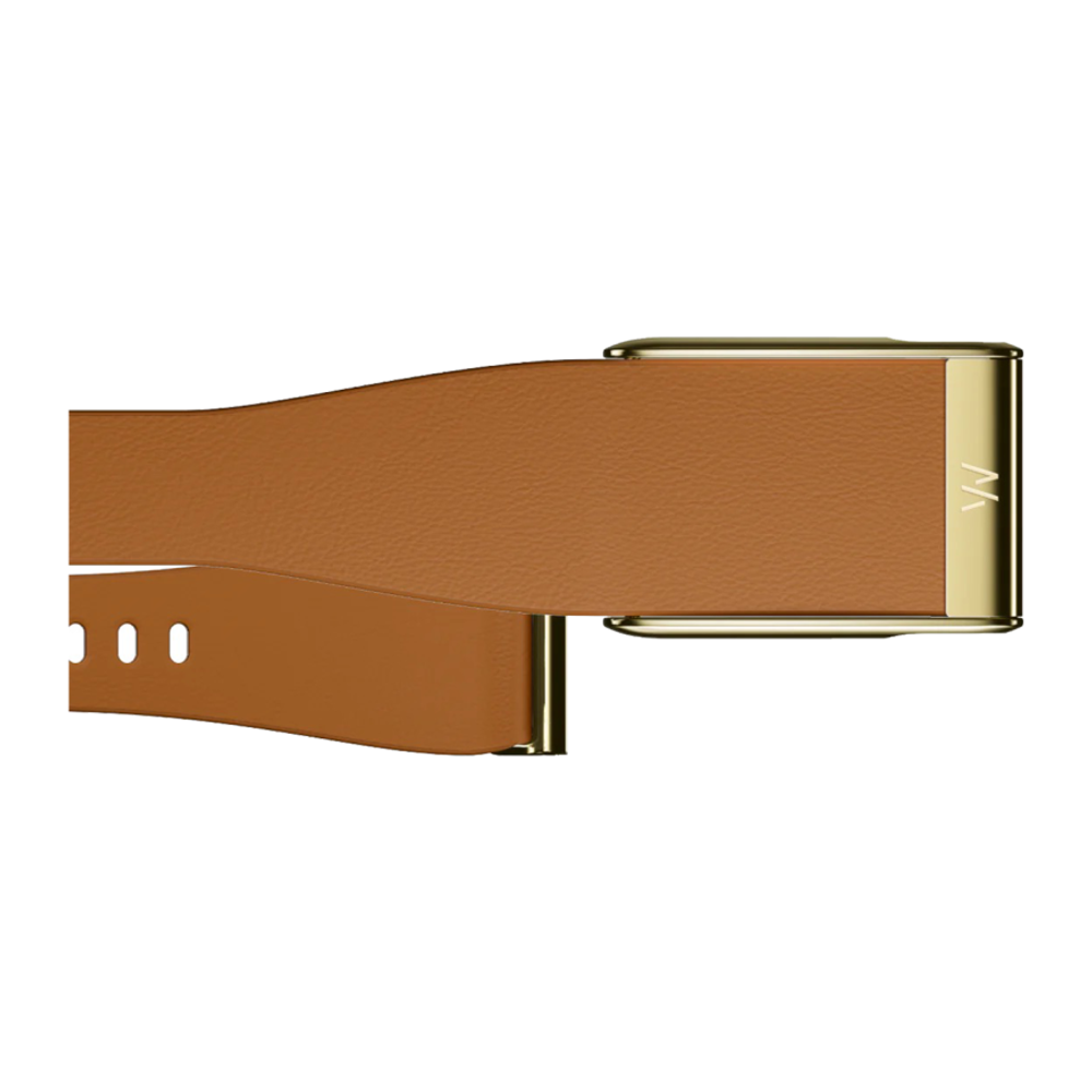 Узкий кожаный ремешок WHOOP LeatherLuxe для WHOOP MG (размер S) Ремешок из натуральной итальянской кожи с застёжкой pin-and-tuck и пряжкой из нержавеющей стали с PVD-покрытием. На запястье обхватом 130–170 мм