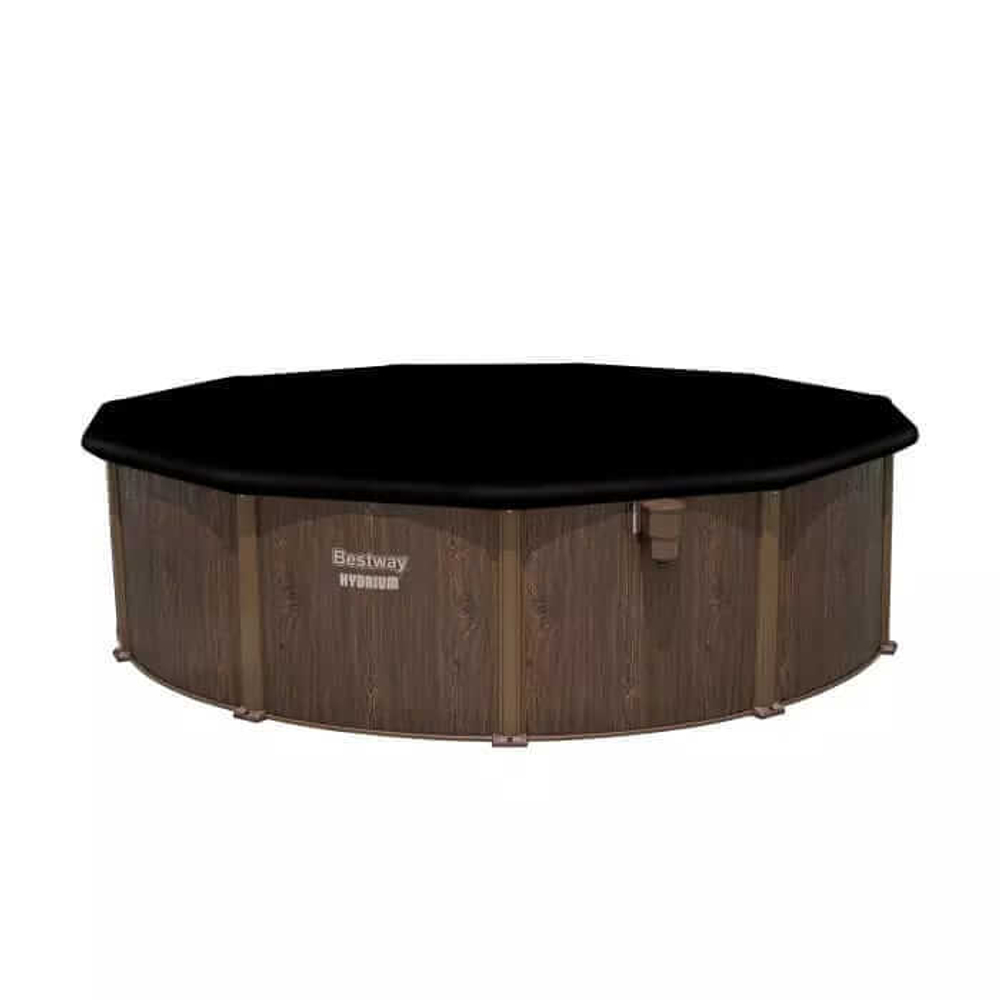 Стальной бассейн Bestway Hydrium Pool Set 549х130 см + песочный ф/насос 5678 л/ч, лестница, тент, подстилка (561CS BW)