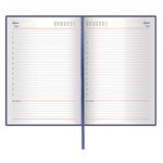 Ежедневник недатированный А5 (138х213 мм) BRAUBERG "Select", балакрон, 160 л., темно-синий, 123430