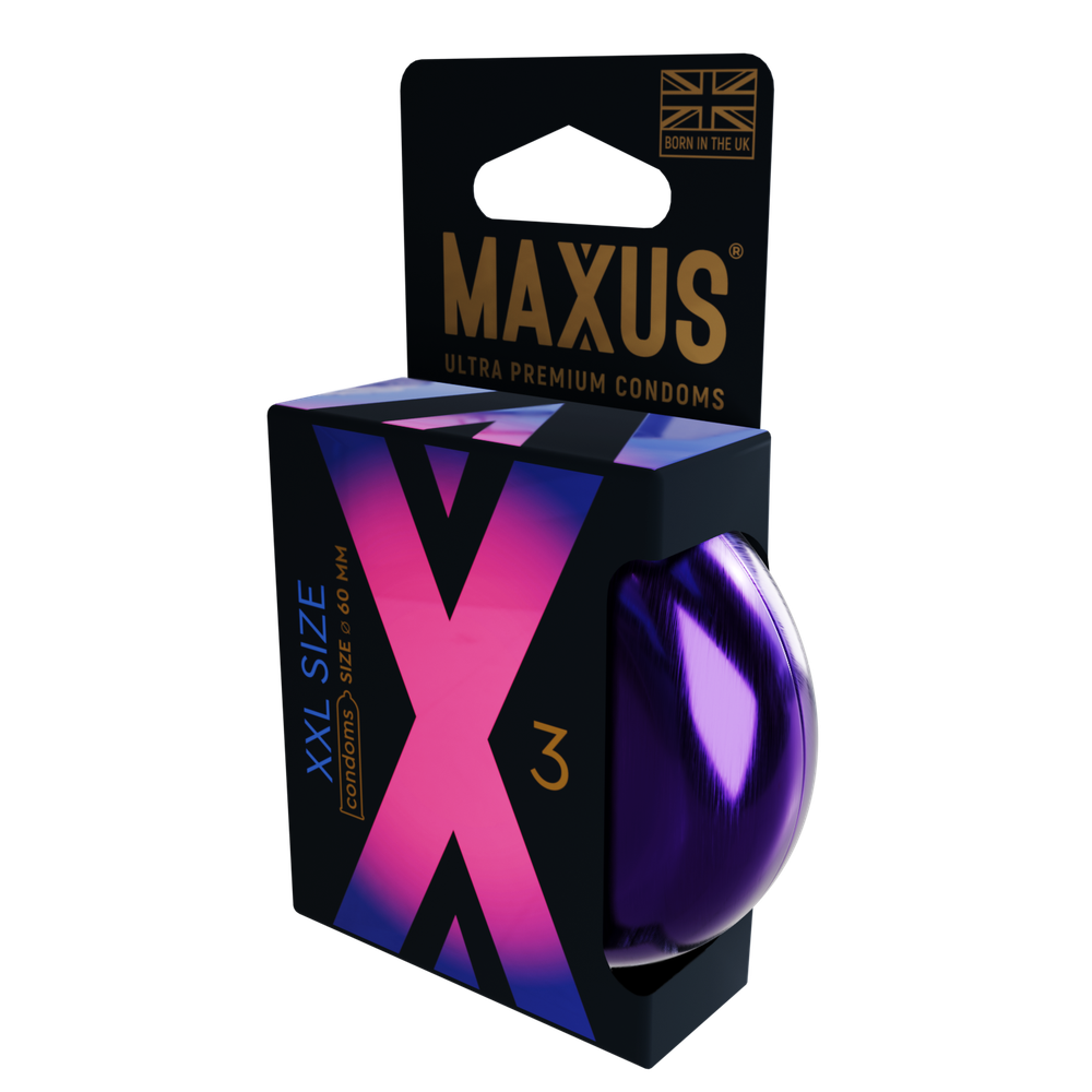 Презервативы MAXUS XXL, с увеличенным размером, 3 шт