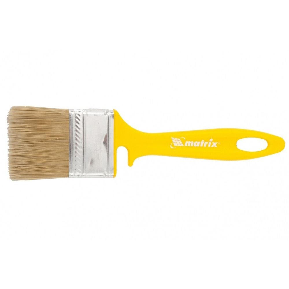 Кисть флейцевая для лаков, 50х12 мм, искусственная щетина, пластиковая рукоятка// Matrix