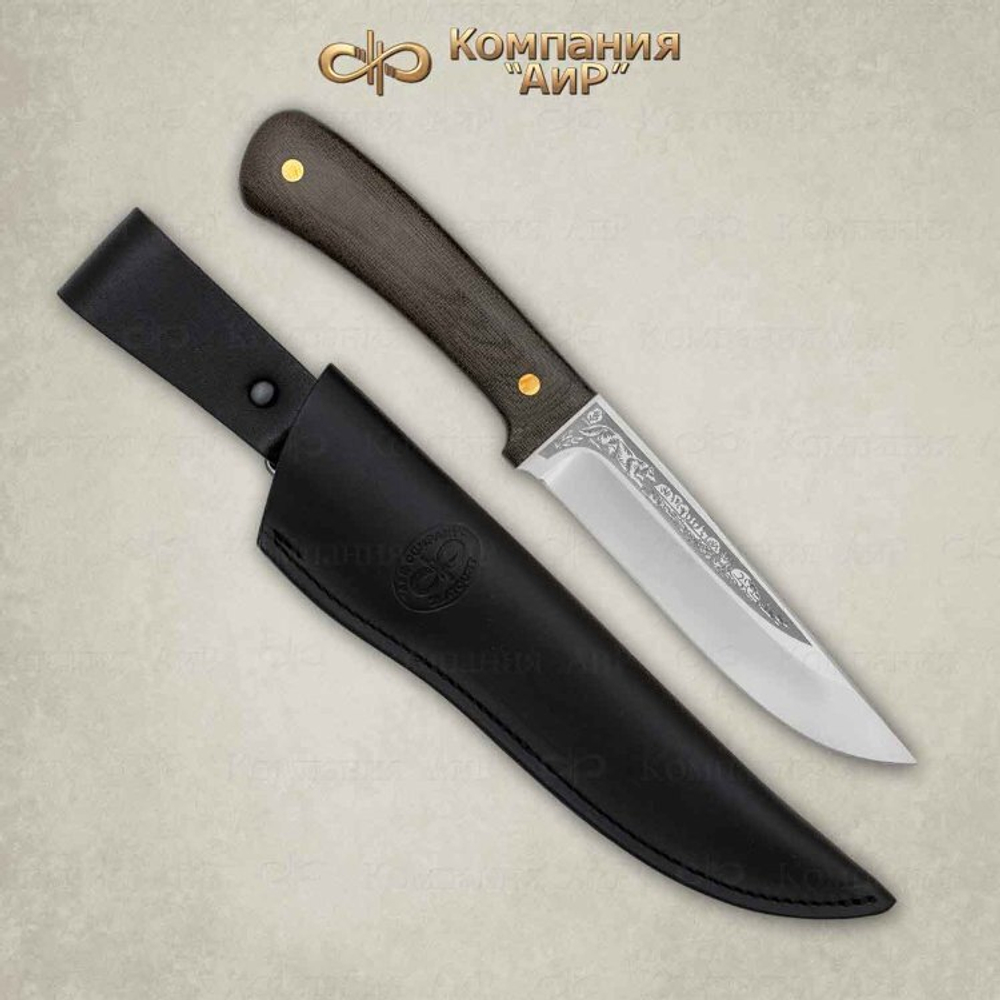 Нож АиР Лиса ЦМ 95х18 текстолит