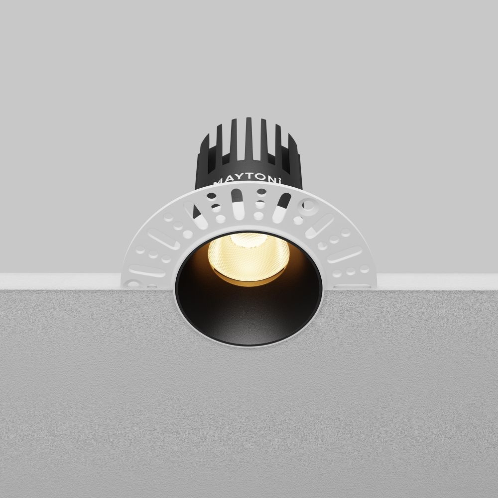 Светильник встраиваемый светодиодный Maytoni Dip DL119-10W-2.7K-TRS-B