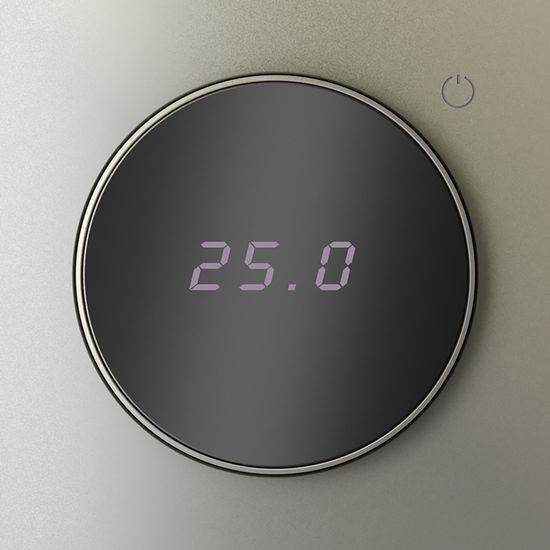 Терморегулятор электронный VOLTUM S70 с индикацией и датчиком, для теплого пола, (шелк)