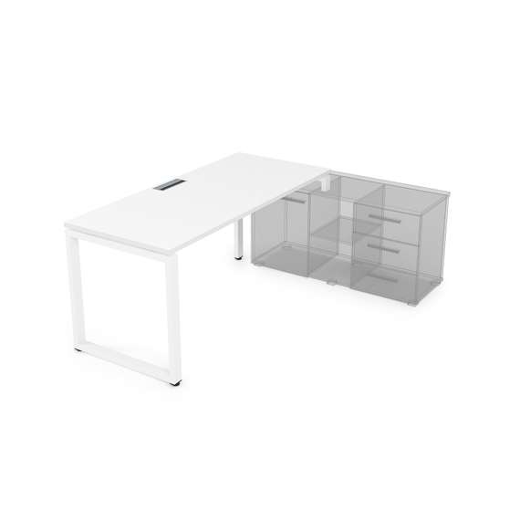 СТП-О.989 Стол рабочий прямолинейный, три опоры - правый (1400*800*750)