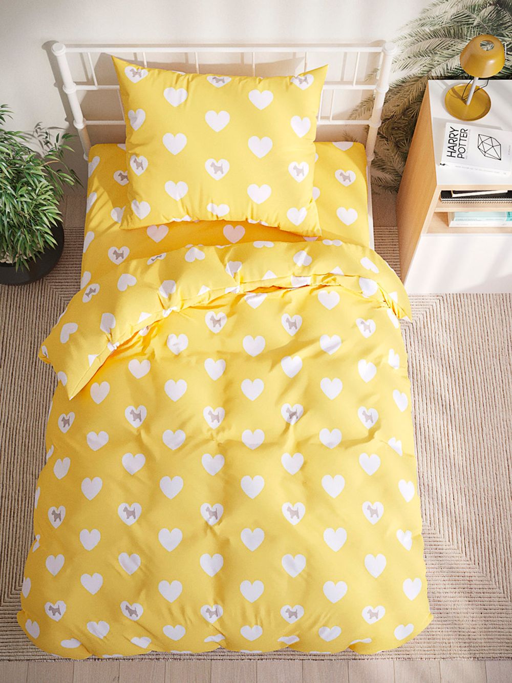 Простынь на резинке Сказка "Жизель" 90х200 см, перкаль