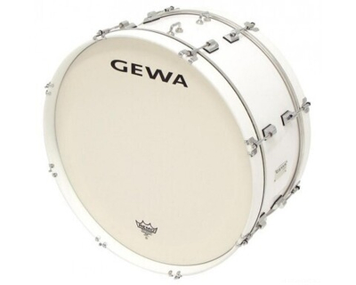 GEWA Marching Bass Drum 26x12" White маршевый бас-барабан