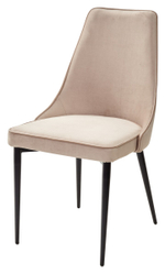 Стул М-City DISAUR Непал (Nepal-P) Бежевый 5, Велюр, Черный каркас