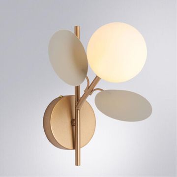 Бра 1*G9 A1369AP-1GY золото/белый Peacock Arte Lamp