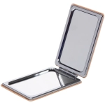 Зеркало косметическое двойное «ФРАТЕЛЛИ», прямоугольник, цвет золото, 9*6см (пакет с подвесом)