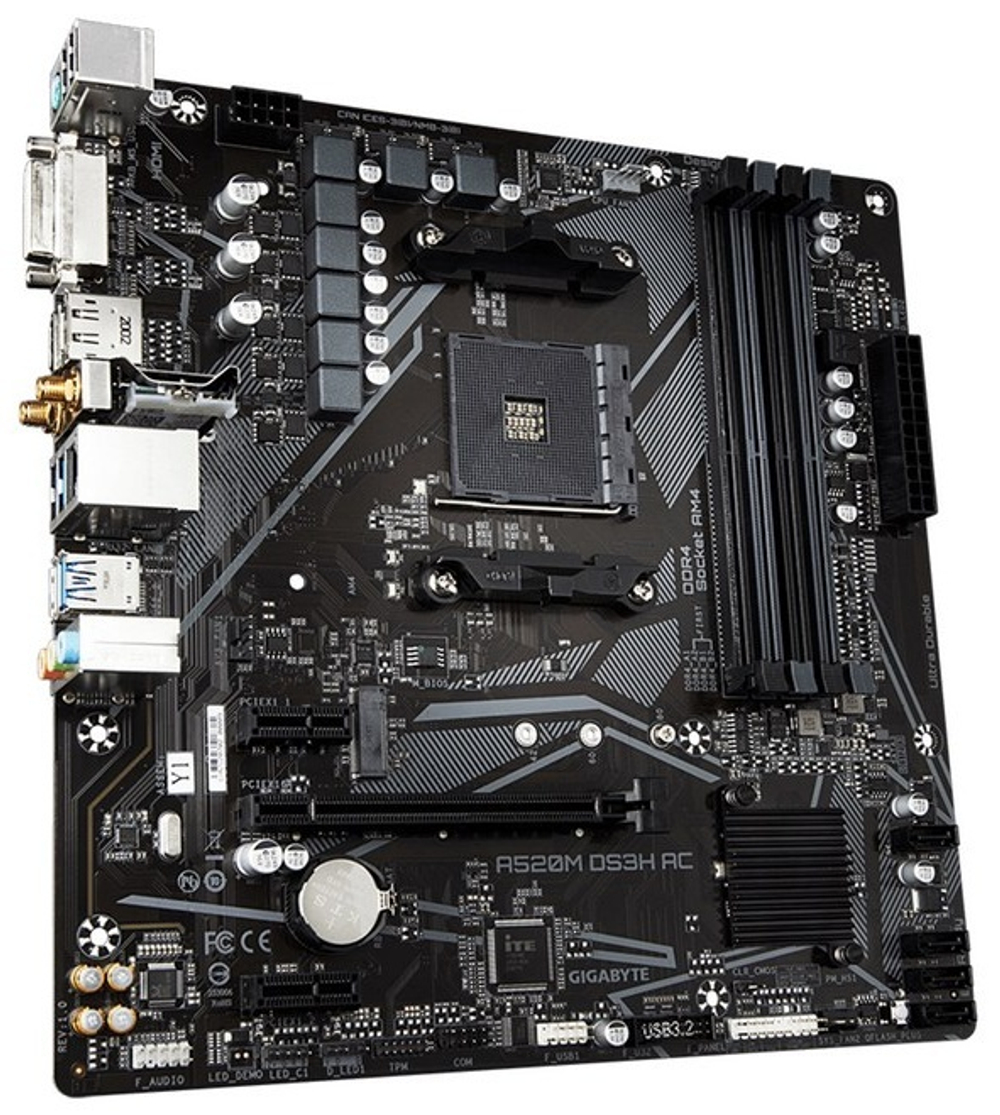 Материнская плата GIGABYTE A520M DS3H AC (REV1.4)