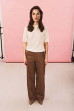 Pants ODRI dark beige color