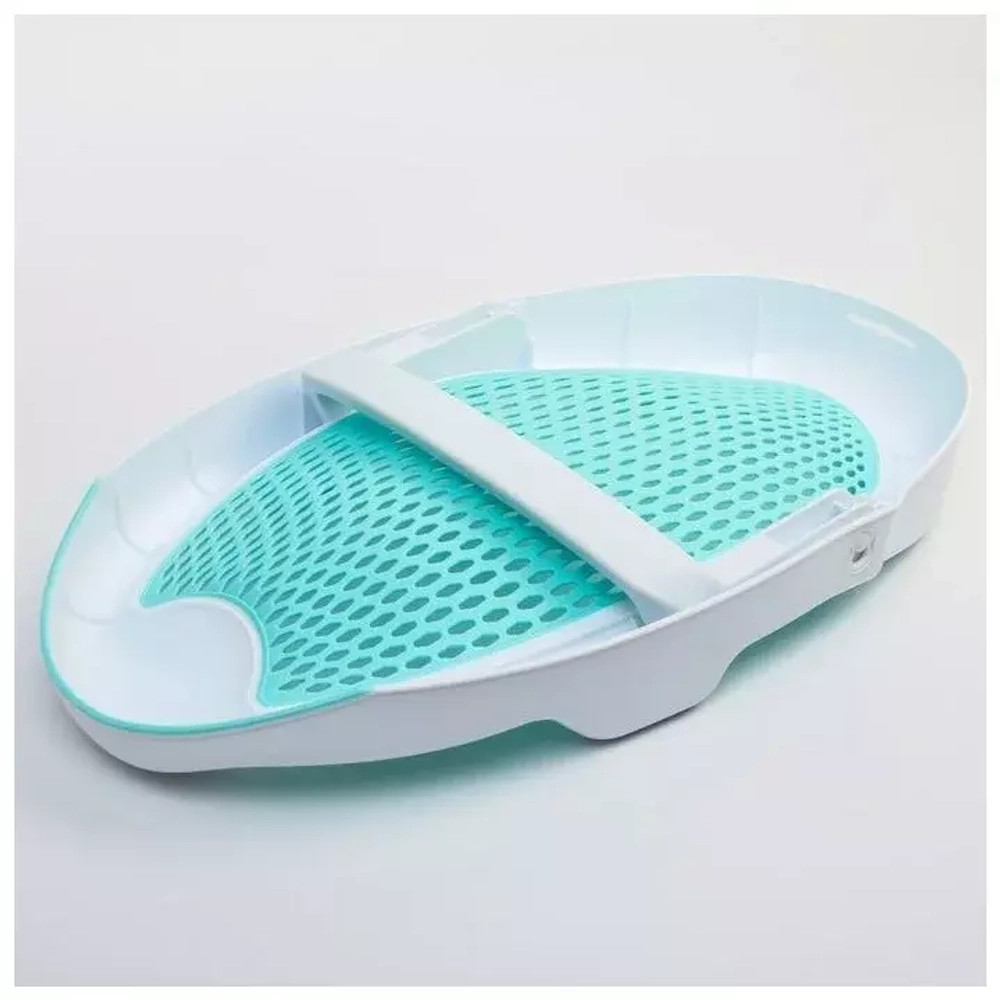 6895048 Горка для купания, цвет белый/зеленый